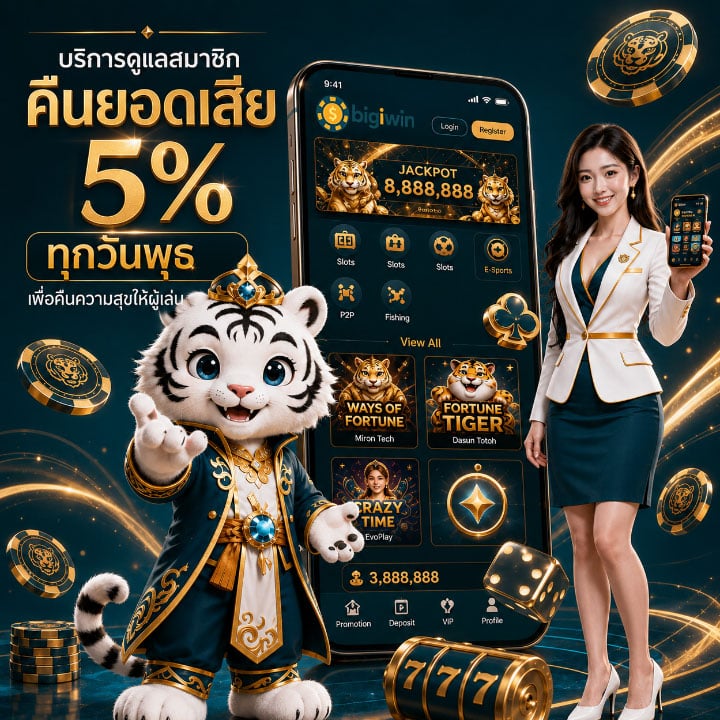 คืนยอดเสีย 5% ทุกวันพุธ